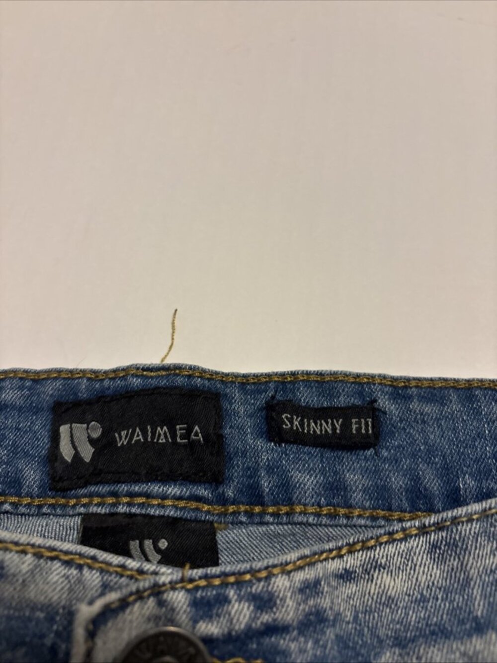 waimea jeans men Size 40 Orange Savage Paint Graphic Design Grunge - Picture 4 of 8